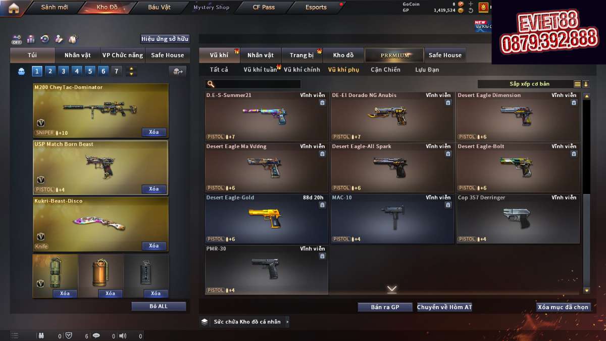 shop acc cf uy tin gia re